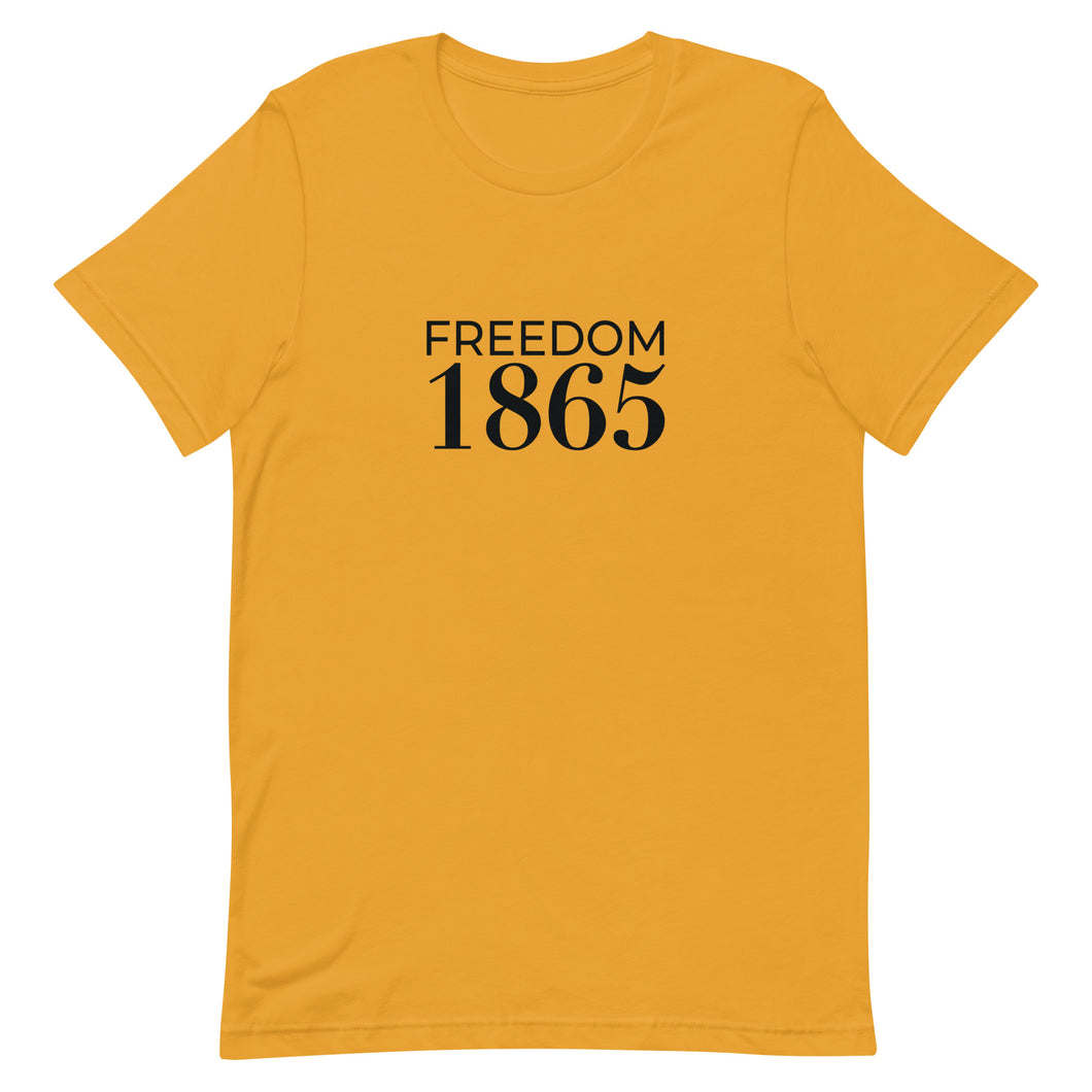 Unisex t-shirt - Classic Freedom 1865 Logo Tee (Black)
