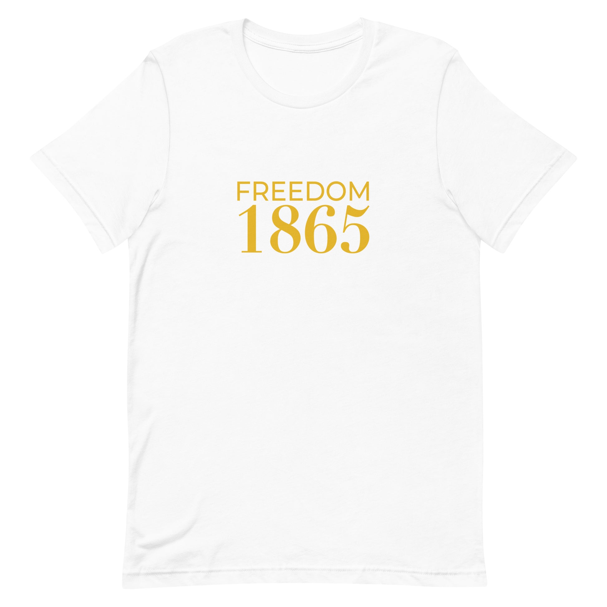 Unisex t-shirt - Classic Freedom 1865 Logo Tee (Gold)